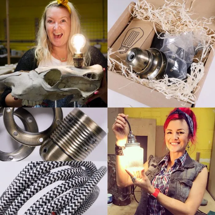 Partnership: Salvage Sister Lamp Making